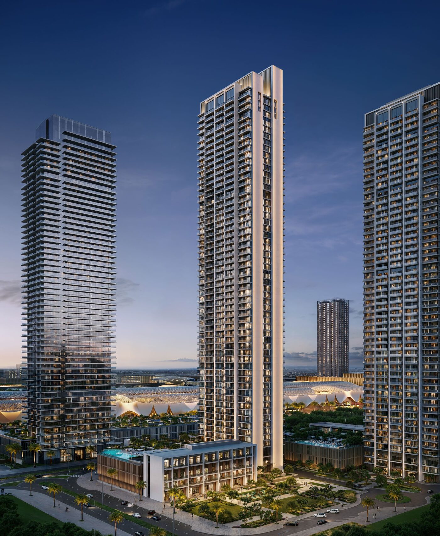 Valia by Emaar – Full tower at Dubai Creek Harbour